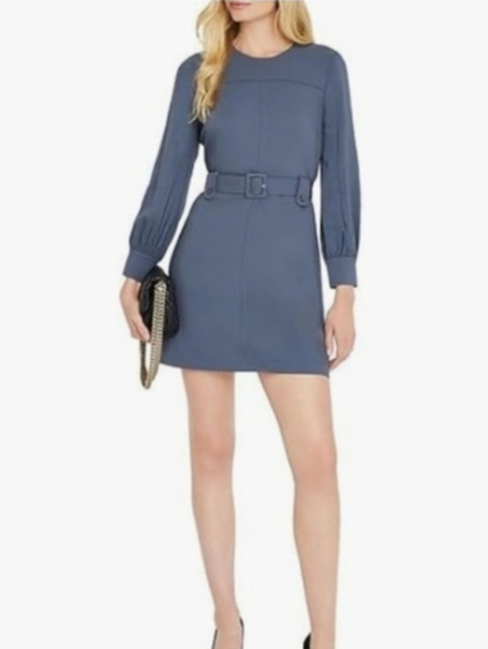 NWT Club Monaco Long Sleeve Belted Dress